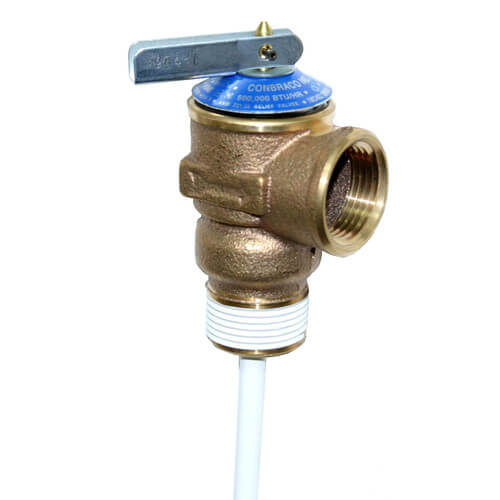 3/4 T&amp;P SHORT SHANK WATER HEATER VALVE 150LB