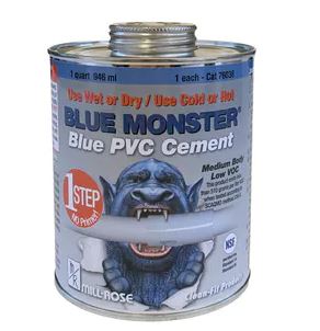 BLUE QUART BLUE MONSTER 1-STEP  SELF PRIMING CEMENT 32OZ (12) 