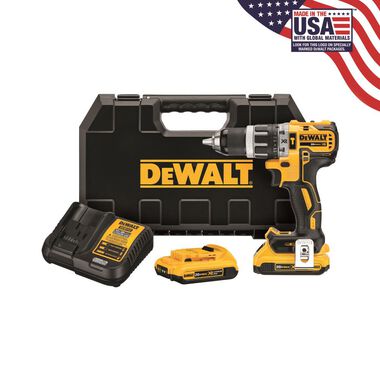 DEWALT DCD796D2 20V MAX XR  COMPACT HAMMER DRILL KIT 1/2 