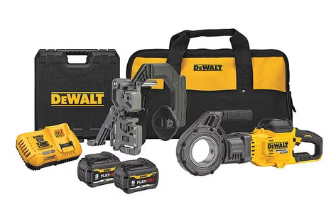 DEWALT DCE700X2K 60V FLEXVOLT  PIPE THREADER KIT WITH DIES