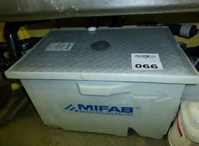 MIFAB MIG-3TPH GREASE TRAP (15 GPM) W/FLOW CONTROL FTG